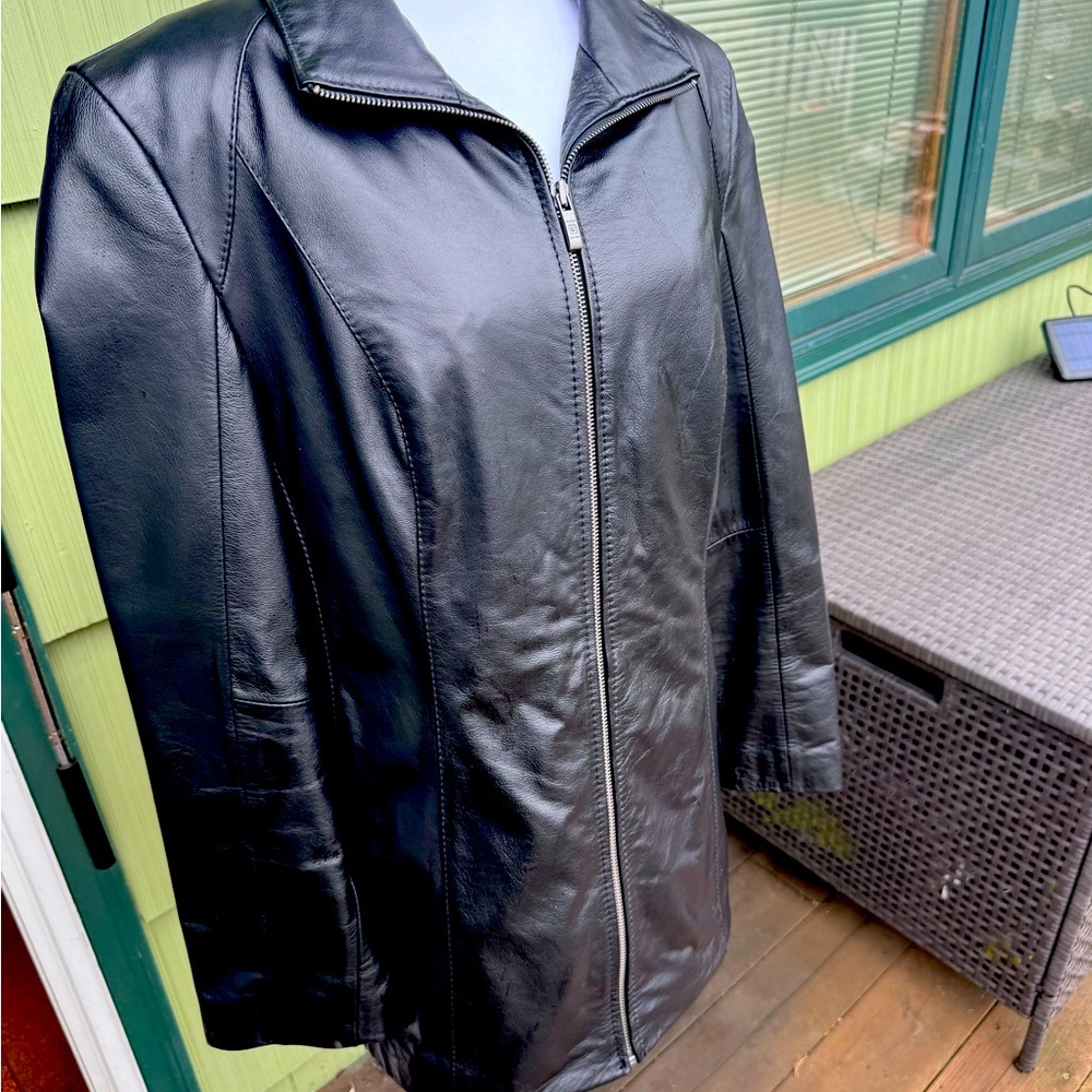 Black Leather Jacket ~ Thinsulate Collection